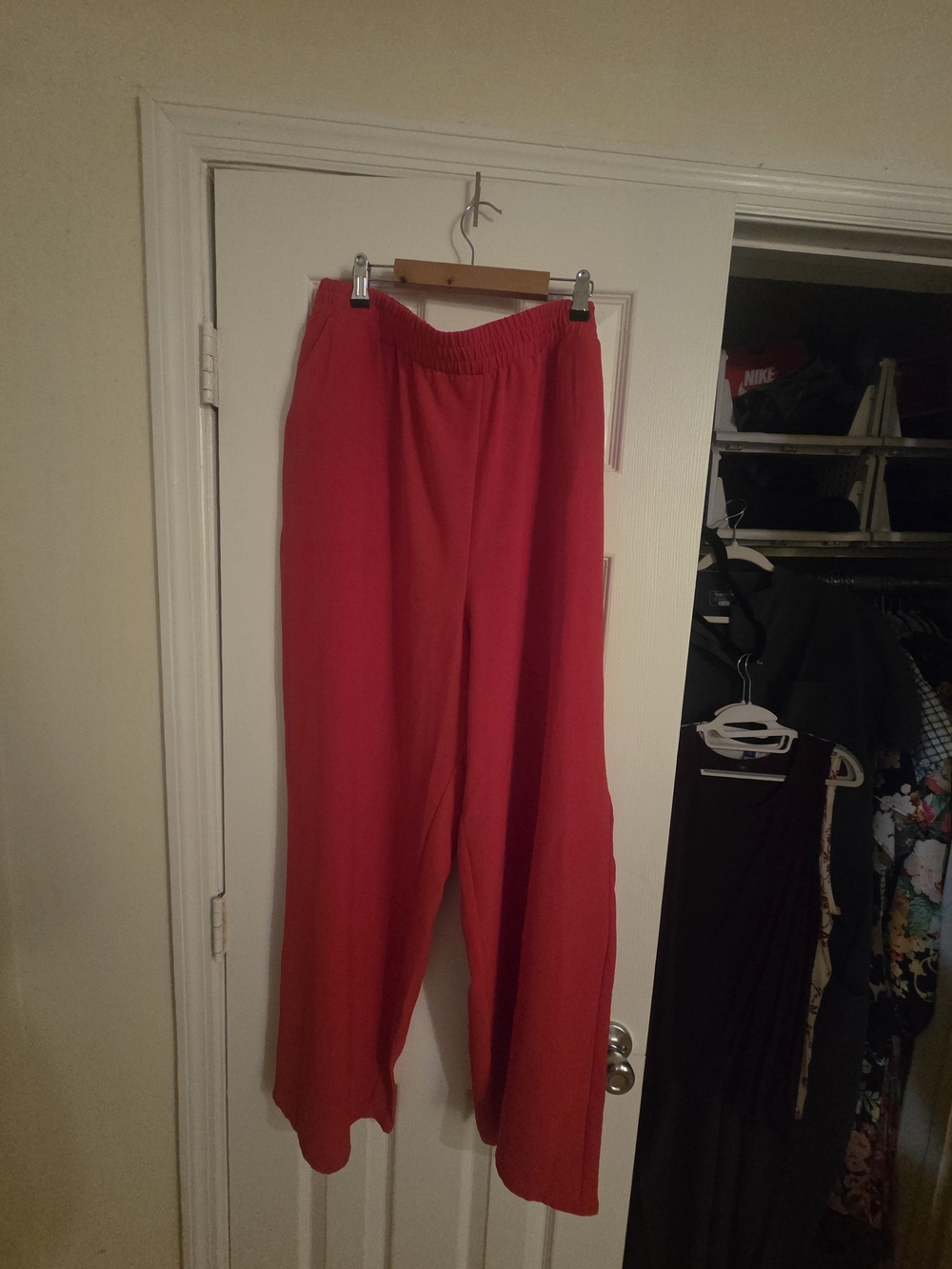 Primark Bright Red Wide Leg Women's Trousers